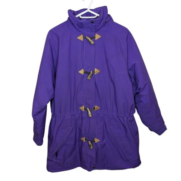 Vintage FarWest Zip Button Purple Winter Ski Jacket Coat Gore Tex - Picture 1 of 13